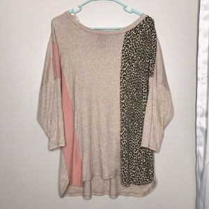 Cheetah long sleeve shirt